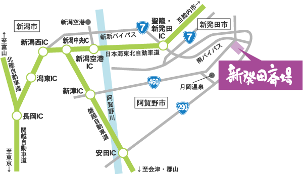 お車をご利用のお客様マップ